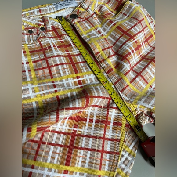 Liquor and poker plaid jeans , high waist - Picture 3 of 6